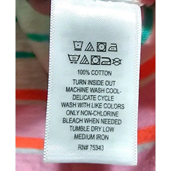 C&C California Women's Striped Short Sleeve Cotton Dress Multicolor Size Medium - Picture 5 of 8